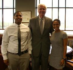 Interns with commissioner